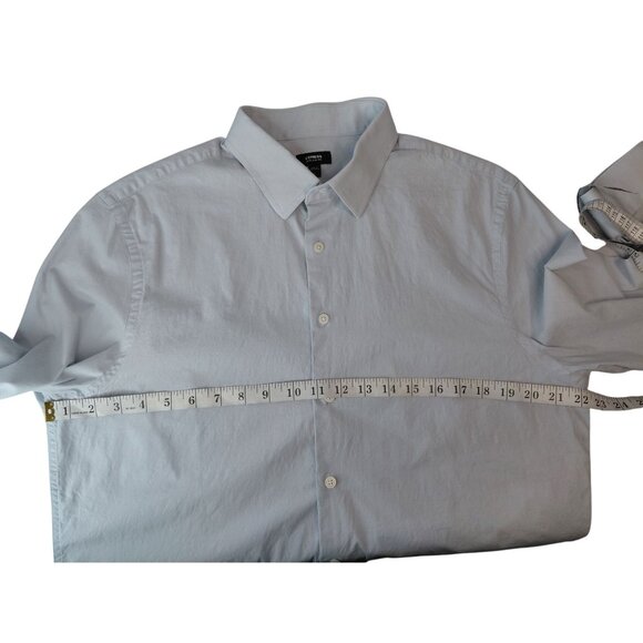 Express Mens Extra Slim Fit Light Blue Dress Shirt L - Picture 7 of 11